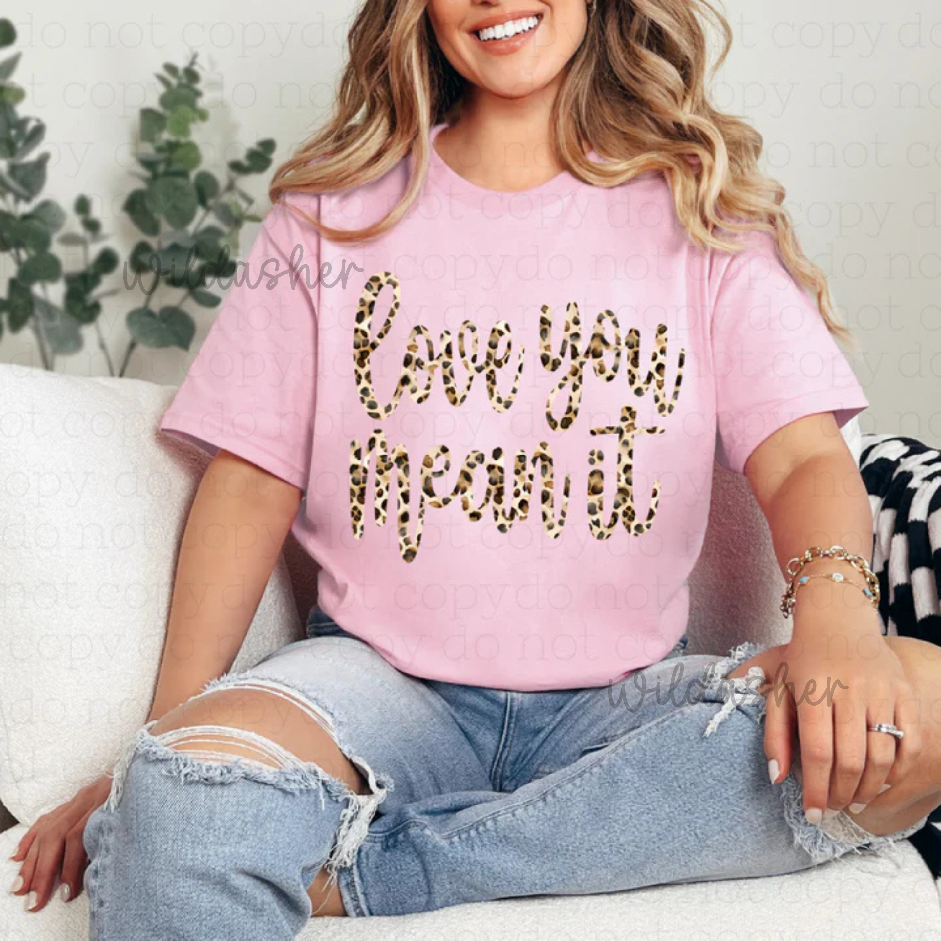 Love you, Mean it leopard