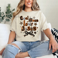 Cool Moms love Jesus, scrapbook letters