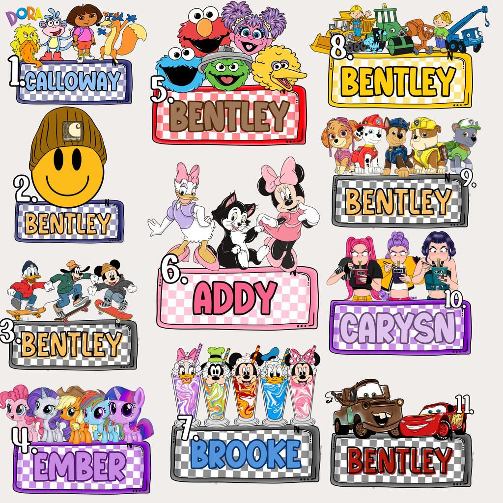 WAH Exclusive Name Plates - Character Edition