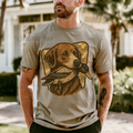 Vintage Grunge Pup with mallard