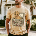 Golden Pup with Camo Cooler