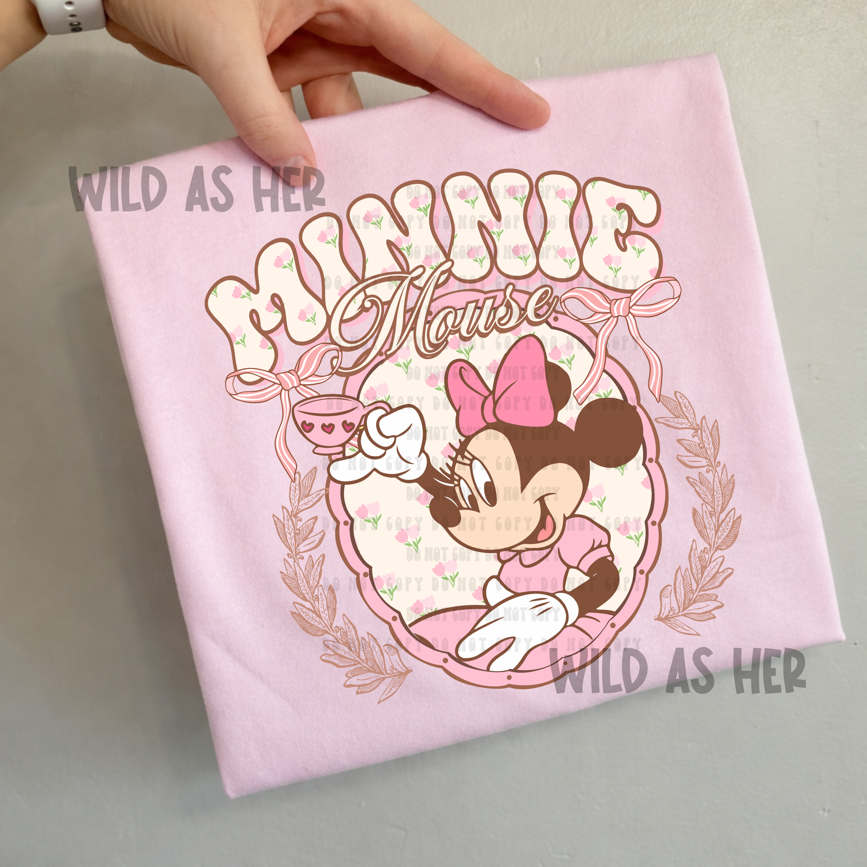 Minnie Mouse Floral Frame