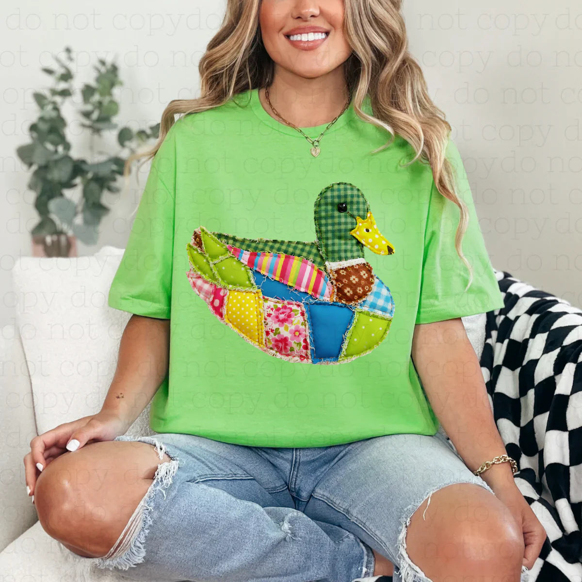 Colorful Patchwork Duck