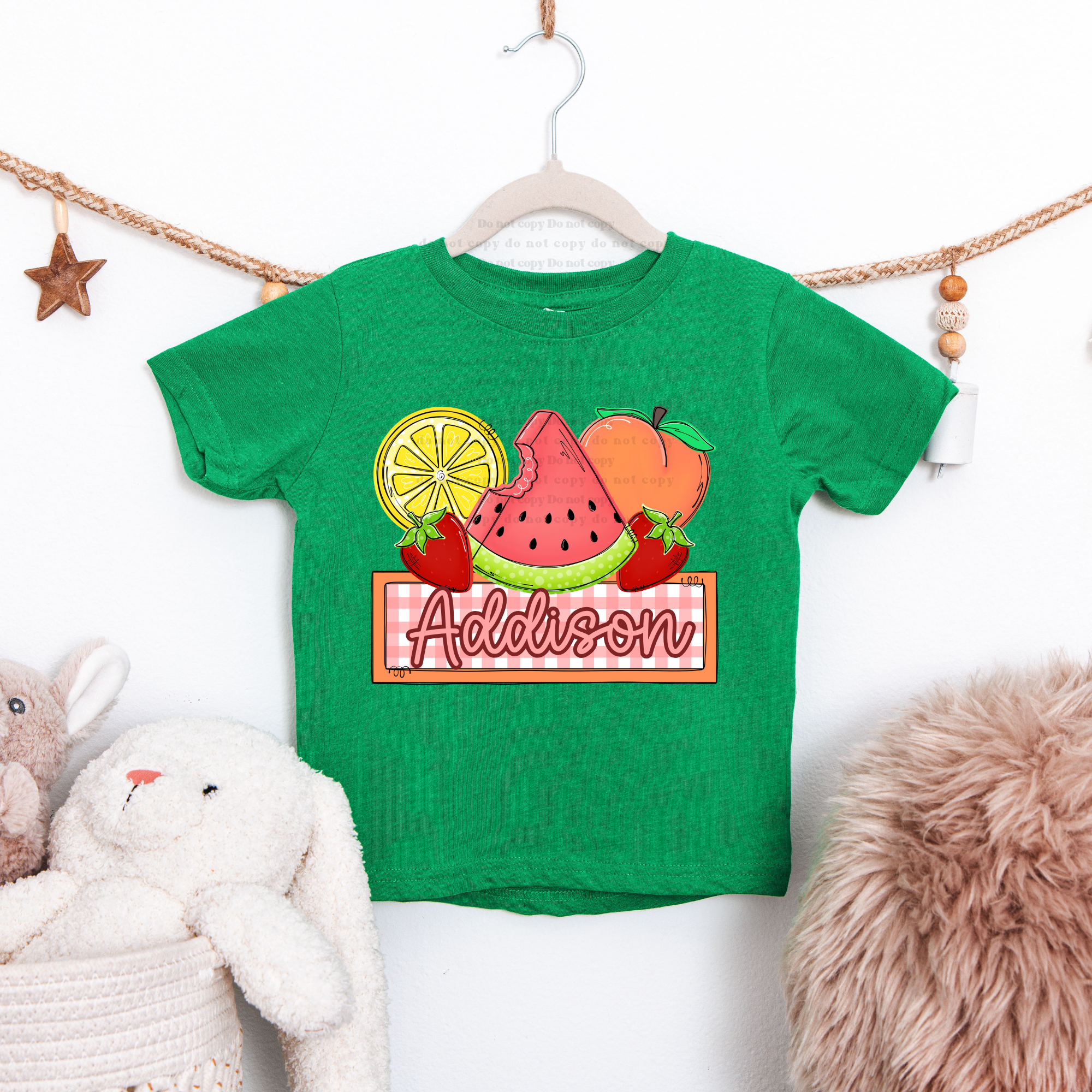 summer fruit nameplate