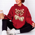 baseball cherries - faux yarn