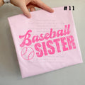 Baseball Sister - Simple/Pink