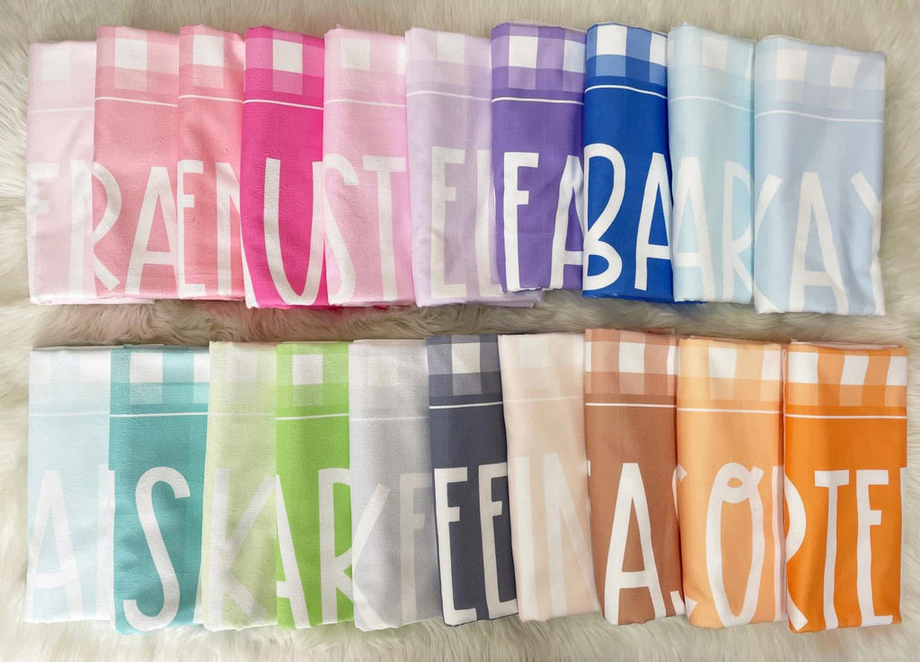 Custom Gingham Towel