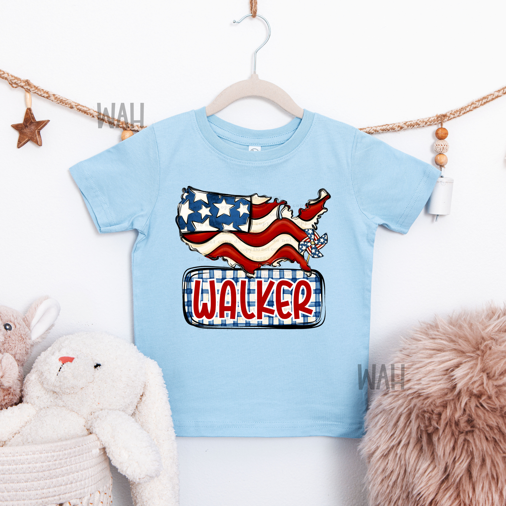 Boy map nameplate