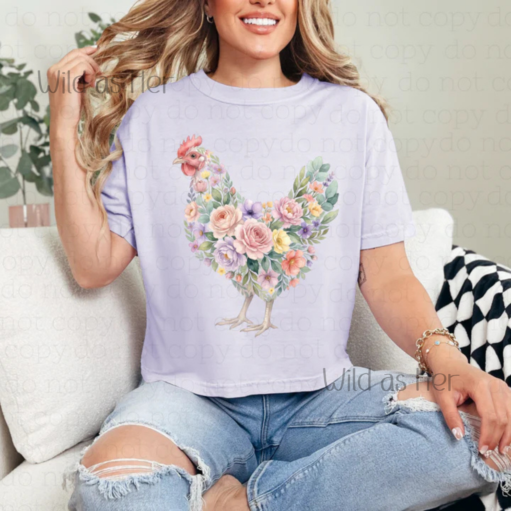 Floral Chicken