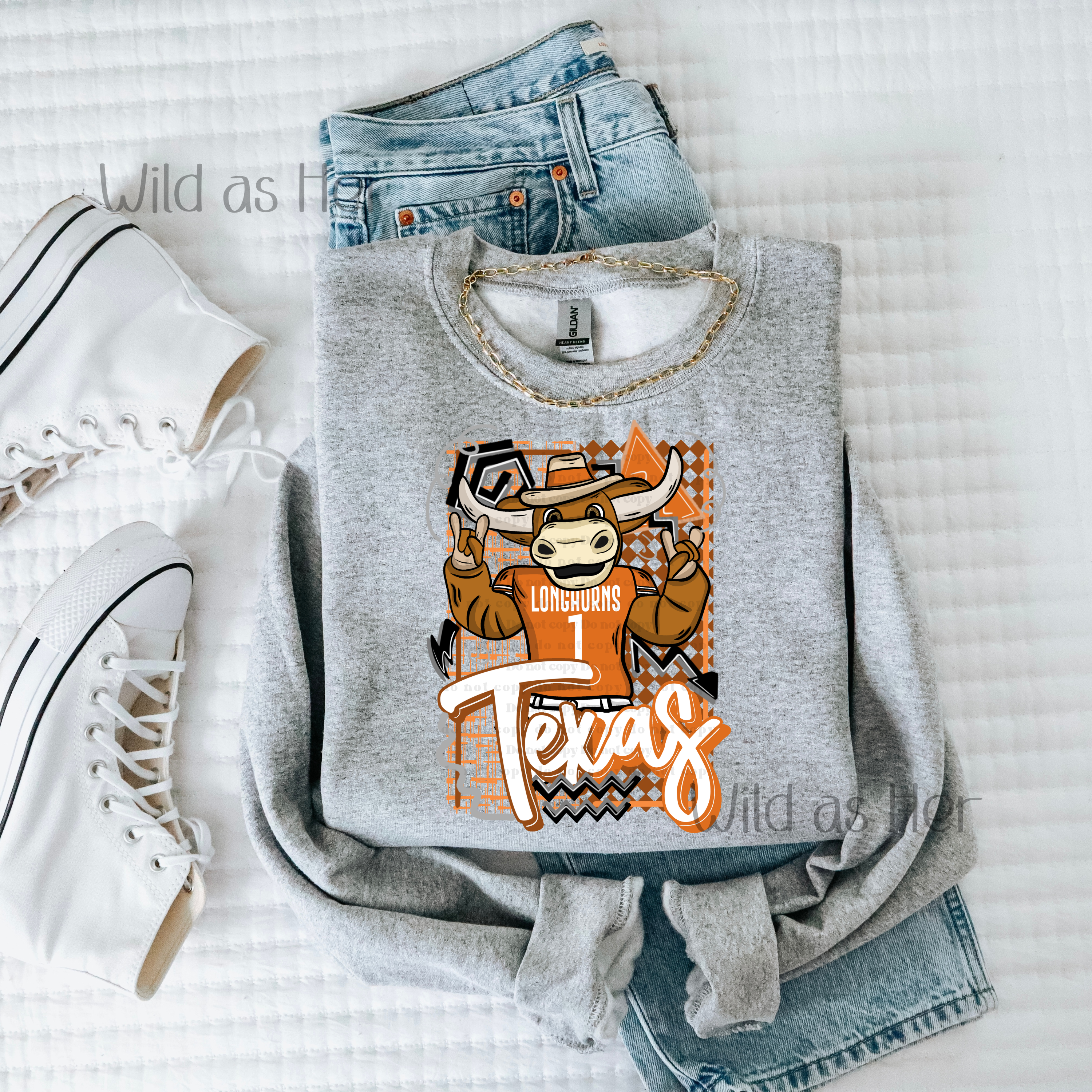 Retro mascots - Texas Longhorn