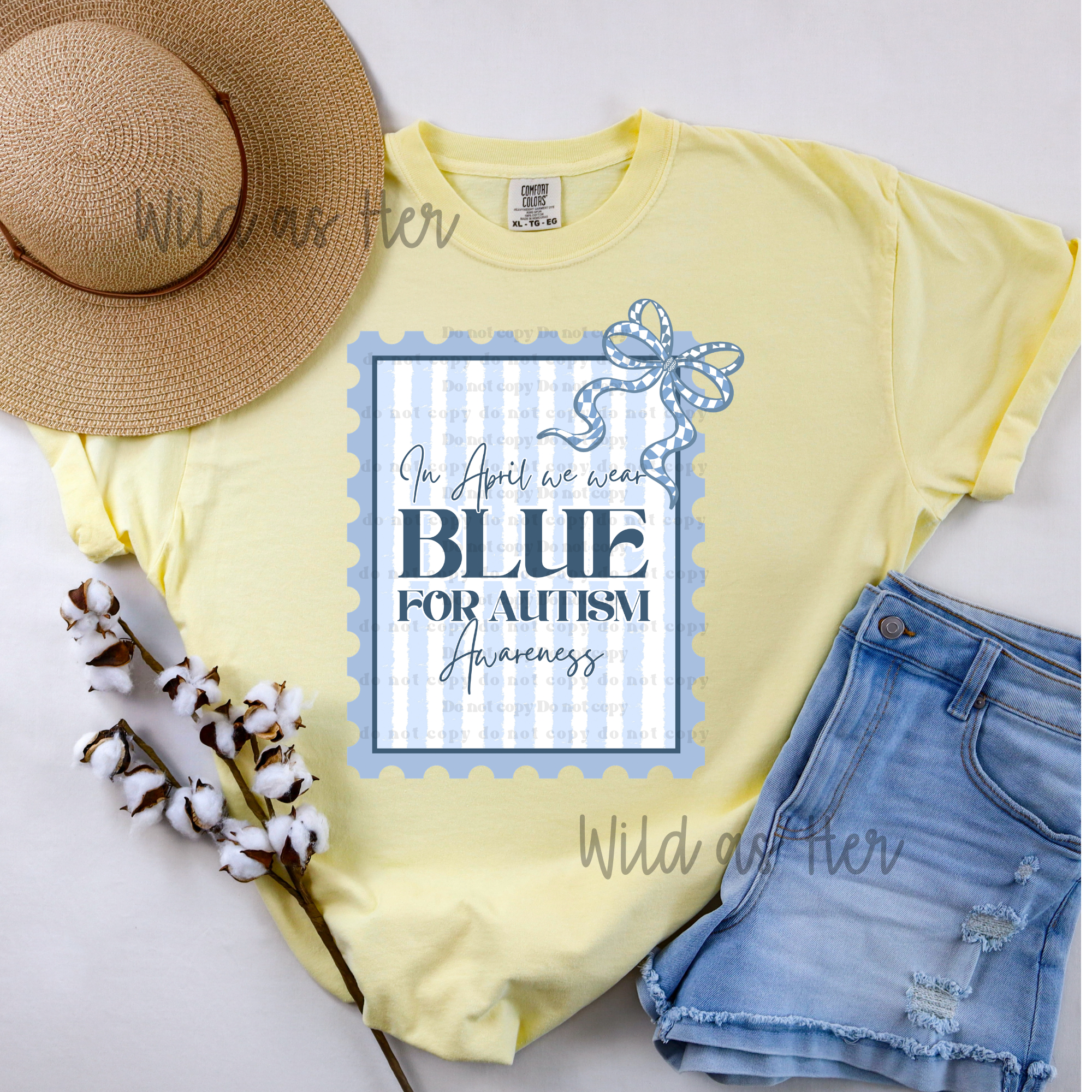 In April we wear Blue