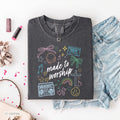 made to worship - bow & music outline