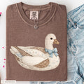 quilted patchwork duck with bow
